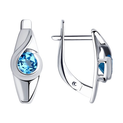 Серьги SOKOLOV - Серебро 925, Топаз (арт. 92021997)