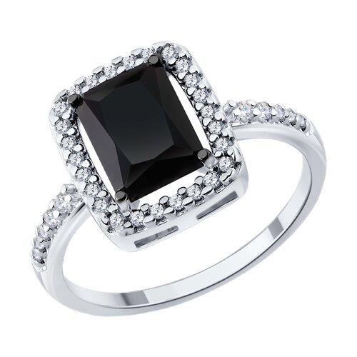 Кольцо SOKOLOV - Серебро 925, Агат, Фианит (арт. 92014942)