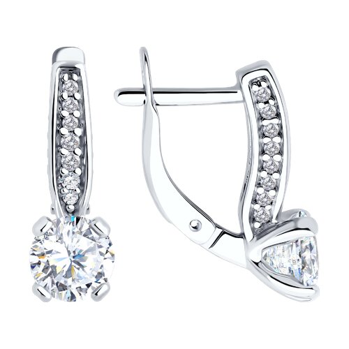 Серьги Diamant - Серебро 925, Фианит (арт. 94-120-02639-1)