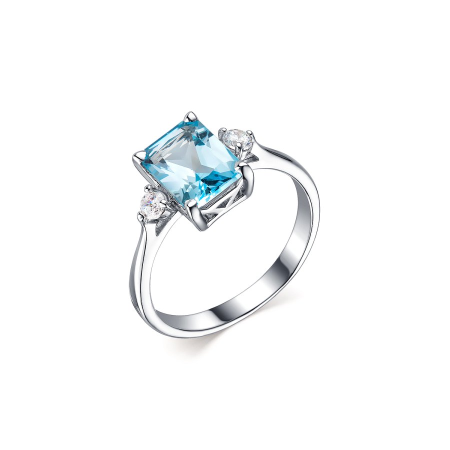 Кольцо Дар - Серебро 925, Топаз, Фианит (арт. К-3692рс40200)