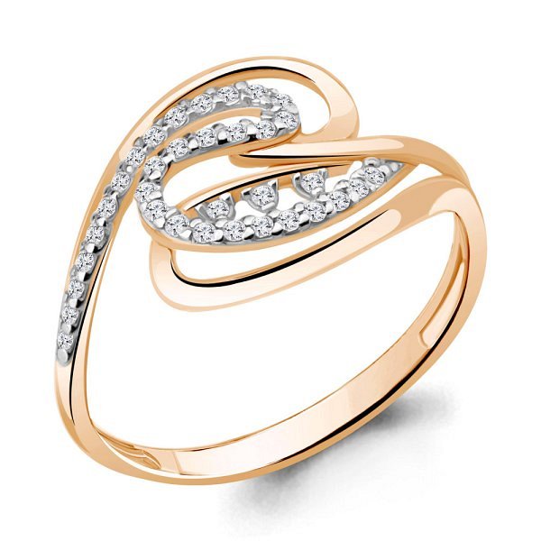 Кольцо Аквамарин - Золото 375, Фианит (арт. 62811А.8)