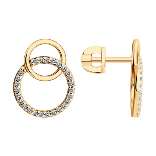 Серьги SOKOLOV - Серебро 925, Фианит (арт. 93022438)