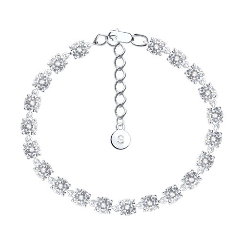 Браслет SOKOLOV - Серебро 925, Фианит (арт. 94050120)