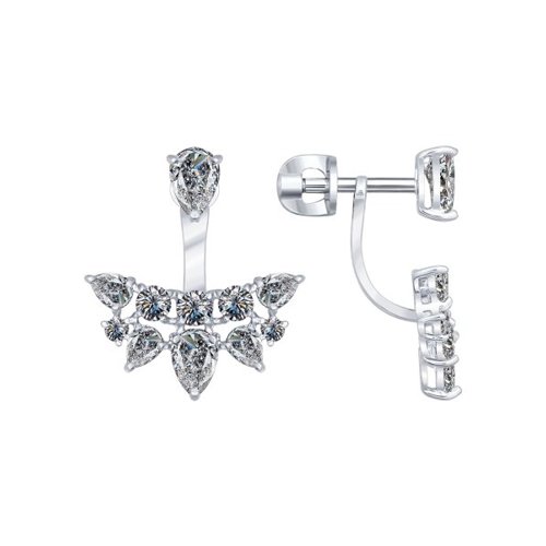 Серьги SOKOLOV - Серебро 925, Фианит (арт. 94021936)