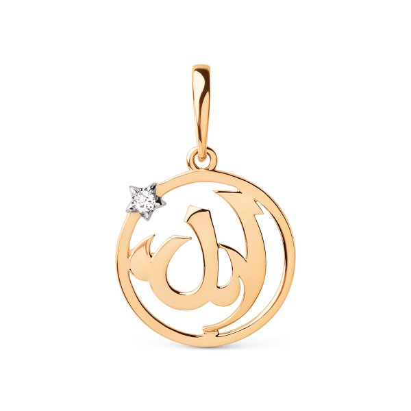 Подвеска ЮФ Династия - Золото 375, Фианит (арт. 106358-5102)