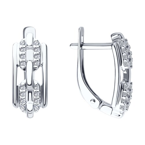 Серьги SOKOLOV - Серебро 925, Фианит (арт. 94026796)