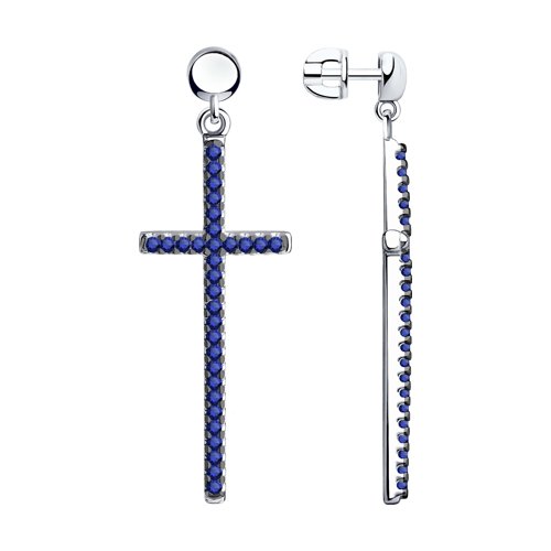 Серьги SOKOLOV - Серебро 925, Фианит (арт. 94023775)