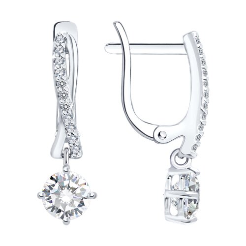 Серьги Diamant - Серебро 925, Фианит (арт. 94-121-00043-1)