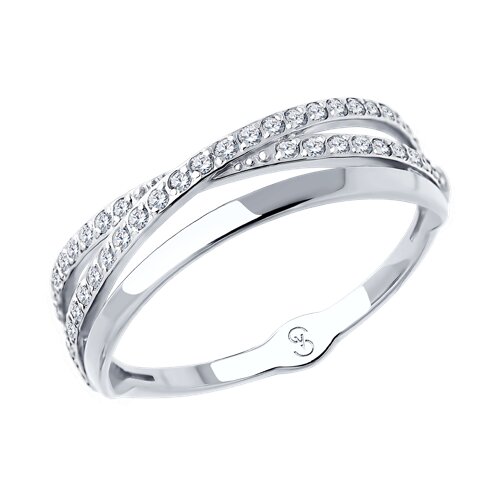 Кольцо SOKOLOV - Золото 585, Фианит (арт. 018011-3)