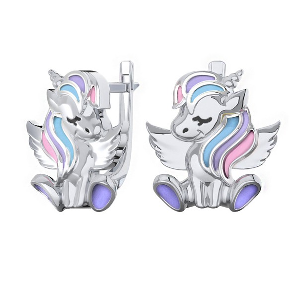 Серьги POKROVSKY - Серебро 925, Эмаль (арт. 0201679-60875)