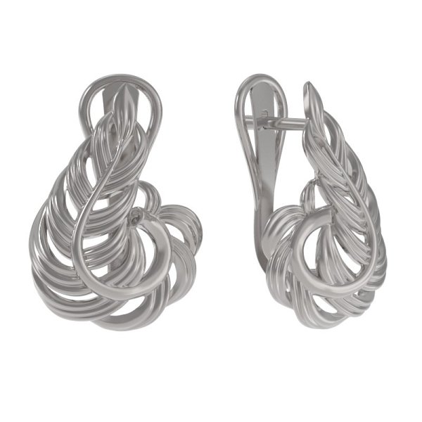 Серьги ООО "ЮК "Арина" - Серебро 925 (арт. 1038032-00000)