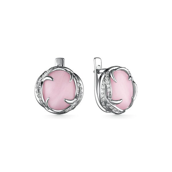 Серьги Дар - Серебро 925, Опал, Фианит (арт. С-5053рк117100)