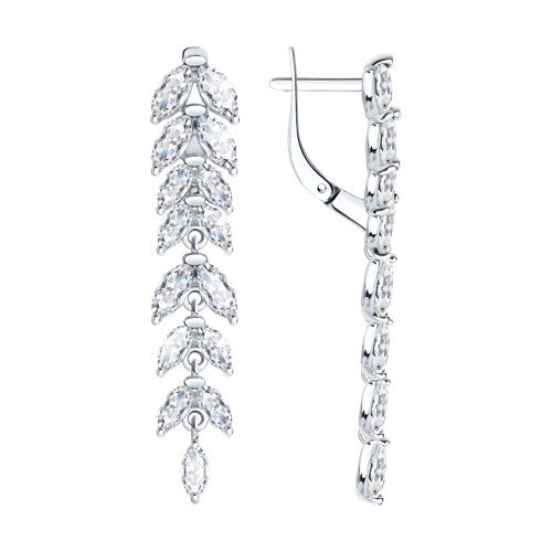 Серьги Diamant - Серебро 925, Фианит (арт. 94-121-02172-5)