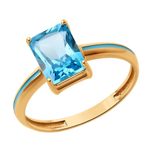 Кольцо Diamant - Серебро 925, Топаз, Эмаль (арт. 93-310-02650-1)