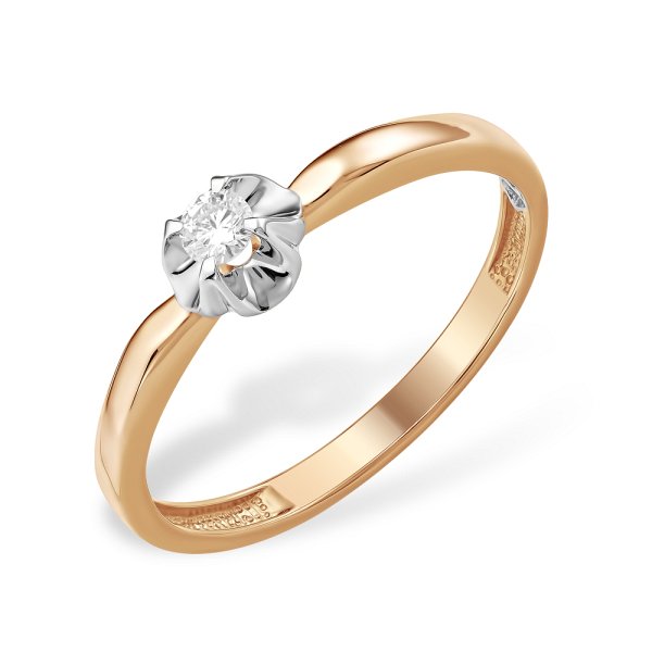 Кольцо ООО "Новый Бриллиант" - Золото 585, Бриллиант (арт. 113100255)