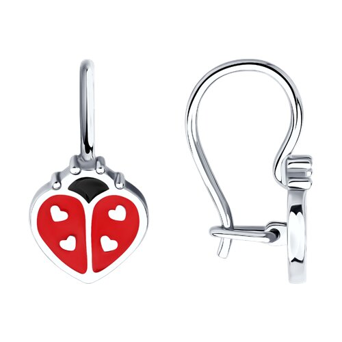 Серьги Diamant - Серебро 925, Эмаль (арт. 94-120-02166-1)