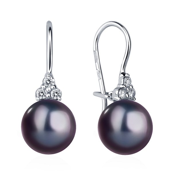 Серьги Platinum Lab. - Платина 950 (арт. ПС-212Ч-01)