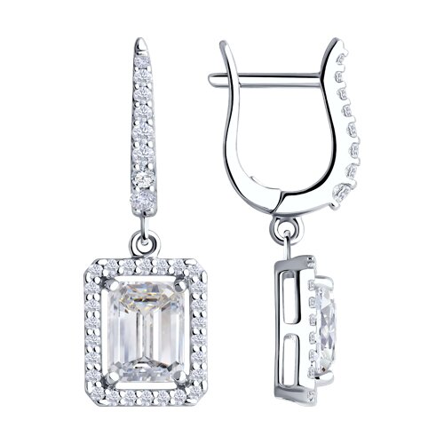 Серьги SOKOLOV - Серебро 925, Фианит (арт. 94026693)