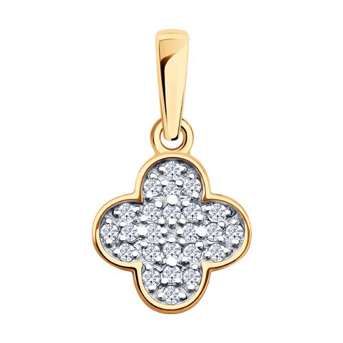 Подвеска SOKOLOV - Золото 585, Фианит (арт. 036711)