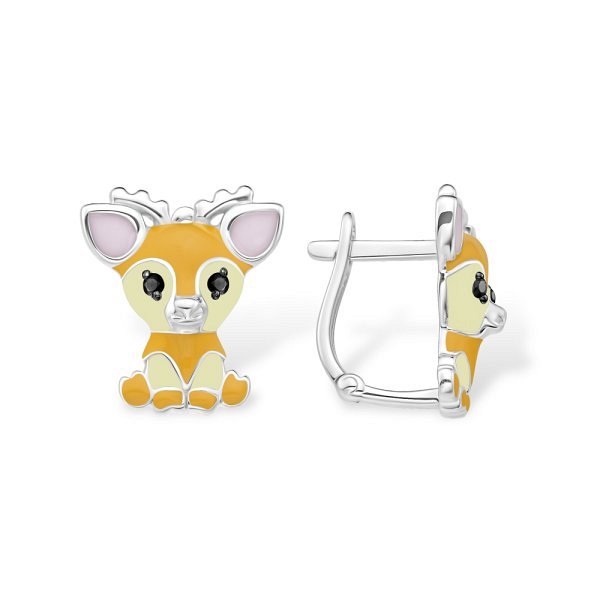 Серьги EFREMOV - Серебро 925, Фианит, Эмаль (арт. 12104113343-501)