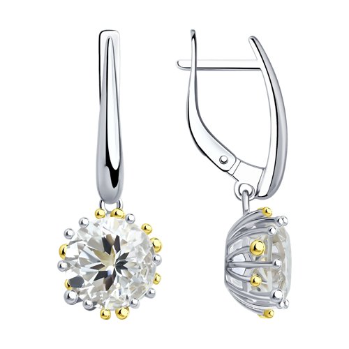 Серьги SOKOLOV - Серебро 925, Горный хрусталь (арт. 92021898)