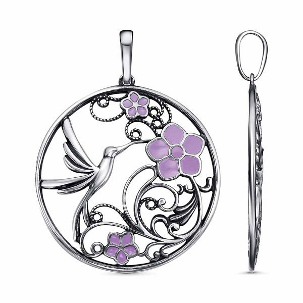 Подвеска Красная пресня - Серебро 925, Эмаль (арт. 53015768)