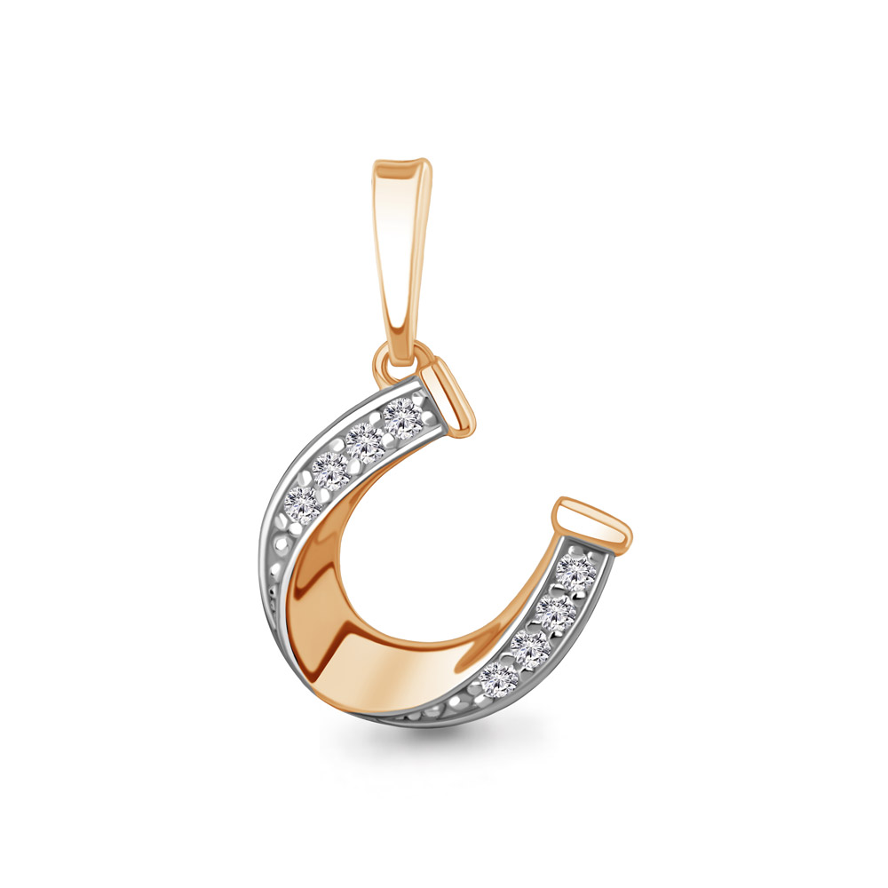 Подвеска Аквамарин - Серебро 925, Фианит (арт. 24741А.6)