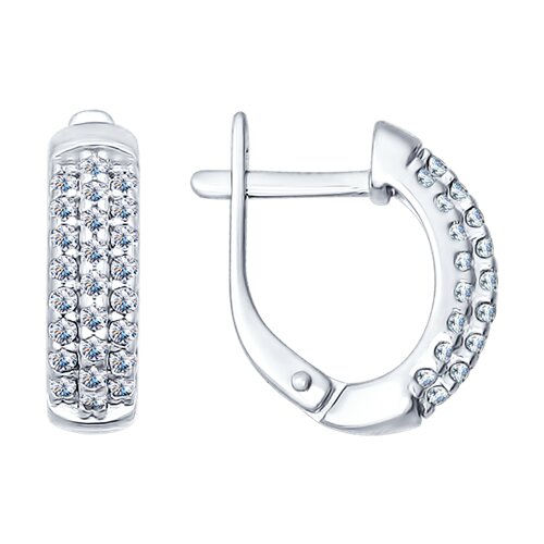 Серьги SOKOLOV - Серебро 925, Фианит (арт. 94021765)