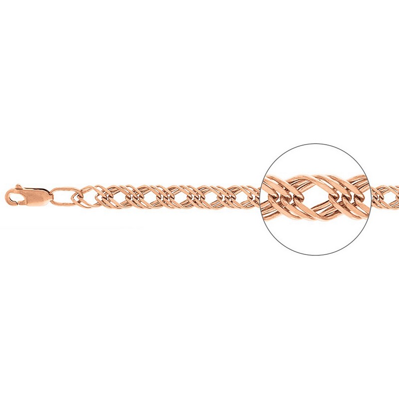 Цепочка Красцветмет - Золото 585 (арт. НЦ12-203ПГ#0.70)