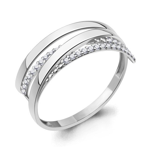 Кольцо Аквамарин - Серебро 925, Фианит (арт. 67873А.5)