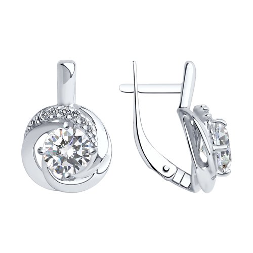 Серьги SOKOLOV - Серебро 925, Фианит (арт. 94023024)