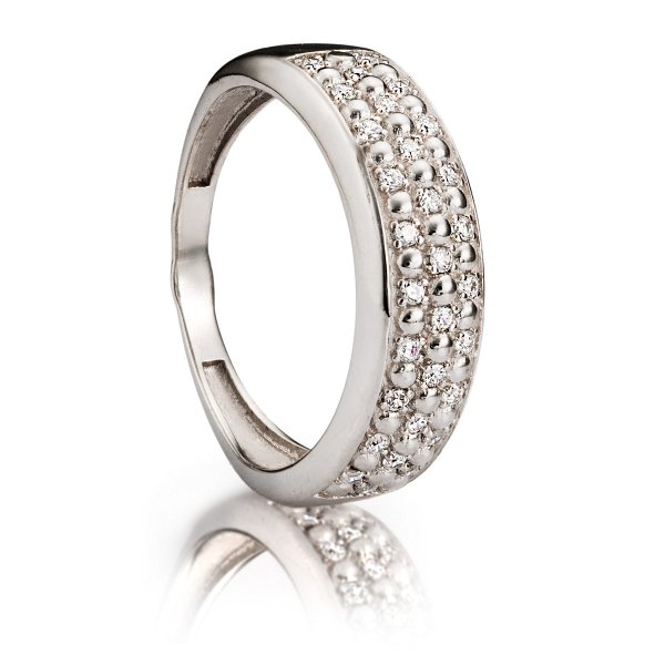 Кольцо Галатея - Серебро 925, Фианит (арт. 2536.1)