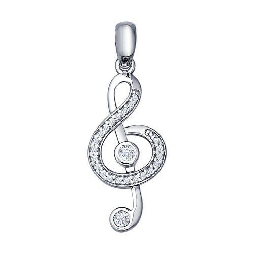 Подвеска SOKOLOV - Серебро 925, Фианит (арт. 94031241)