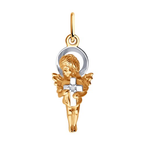 Подвеска SOKOLOV - Золото 585, Фианит (арт. 036614)