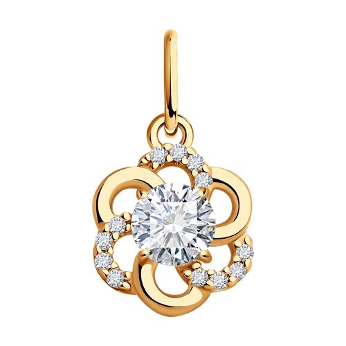 Подвеска SOKOLOV - Серебро 925, Фианит (арт. 93030283)