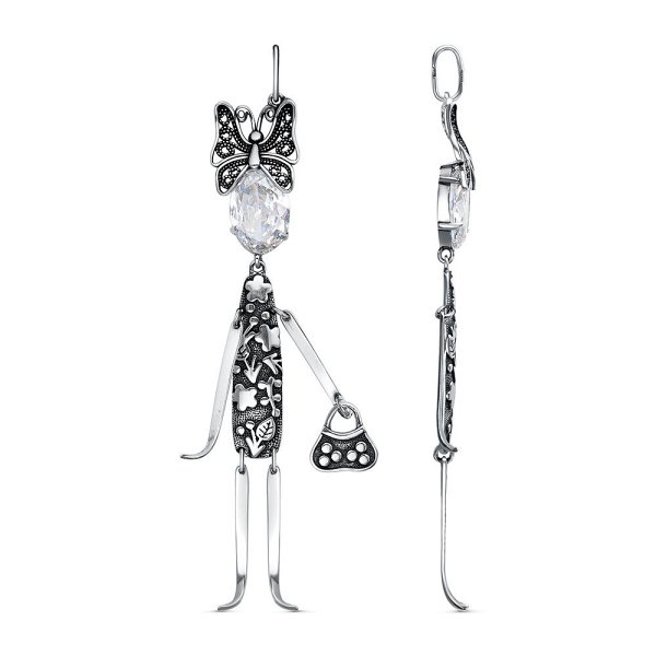 Подвеска Красная пресня - Серебро 925, Фианит (арт. 53816676)