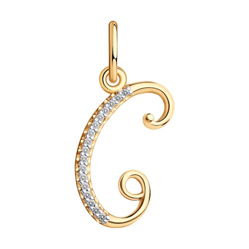 Подвеска SOKOLOV - Золото 585, Фианит (арт. 034540)