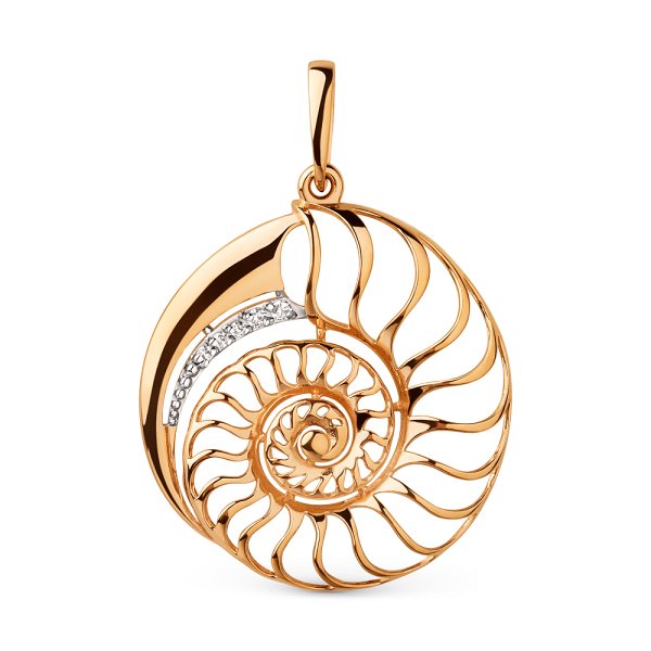 Подвеска ЮФ Династия - Золото 375, Фианит (арт. 106558-5102)