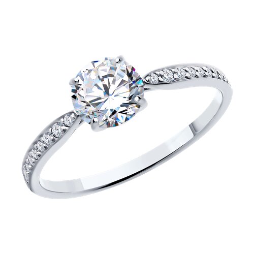 Кольцо SOKOLOV - Золото 585, Фианит (арт. 018888-3)