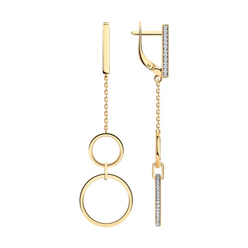 Серьги Diamant - Серебро 925, Фианит (арт. 93-121-02034-2)