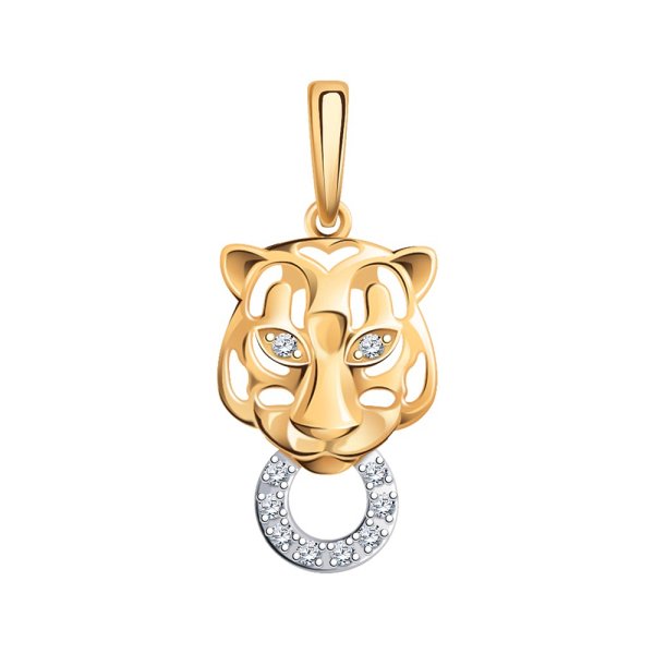 Подвеска Атолл - Золото 585, Фианит (арт. 50342)