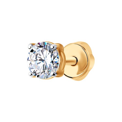 Серьга SOKOLOV - Золото 585, Фианит (арт. 170026)