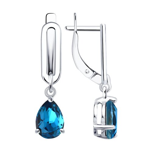 Серьги Diamant - Серебро 925, Кристалл (арт. 94-121-00244-3)