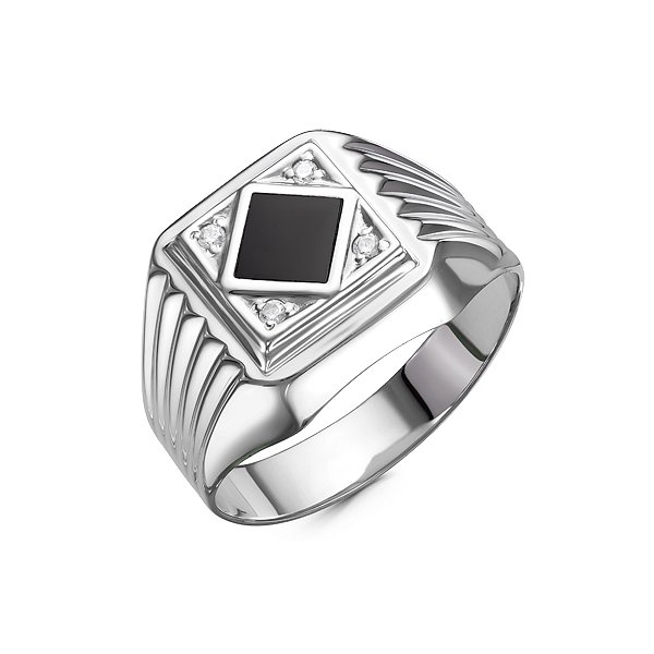 Кольцо Иллада - Серебро 925, Фианит (арт. с040571)