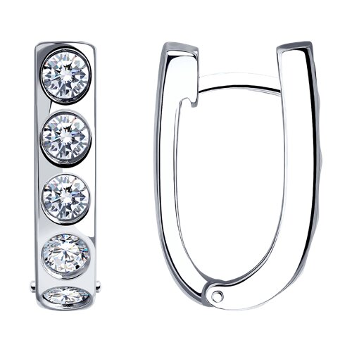 Серьги Diamant - Серебро 925, Фианит (арт. 94-120-01581-1)