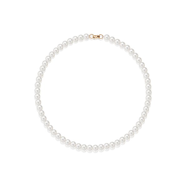 Колье ЮК Гранат - Золото 585, Жемчуг культивированный (арт. 718090040)