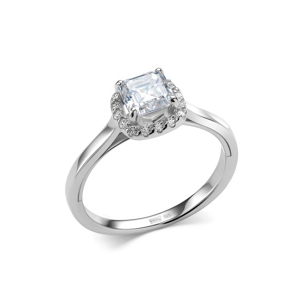 Кольцо Дар - Серебро 925, Синтетический муассанит, Фианит (арт. К-5159рс1612800)