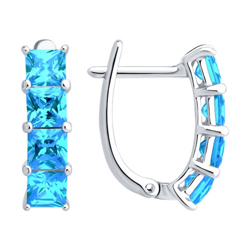 Серьги SOKOLOV - Серебро 925, Фианит (арт. 94027059)