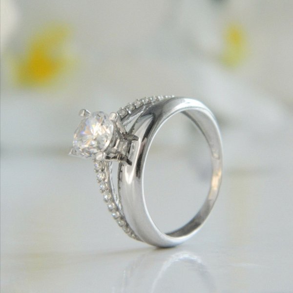 Кольцо Галатея - Серебро 925, Фианит (арт. 2085.1)