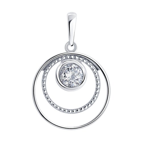 Подвеска SOKOLOV - Серебро 925, Фианит (арт. 94033384)